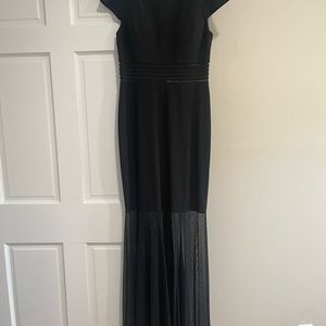NW Nightway Womens Size: 8 
Black chiffon illusion dress 
Worn once. Like new*